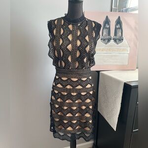 Chic Black Lace Dress
